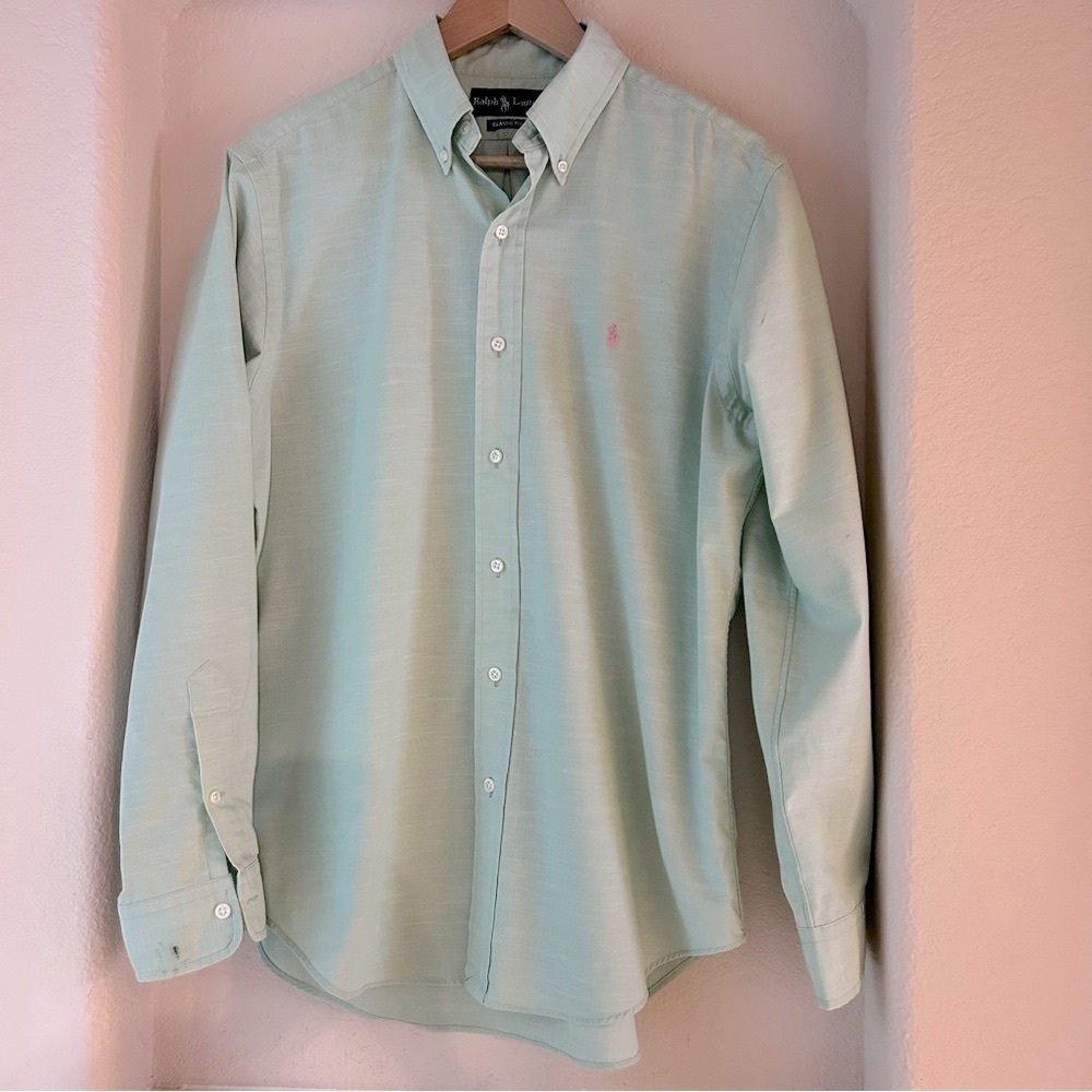 Ralph Lauren Classic Fit Long Sleeve Button Down Shirt